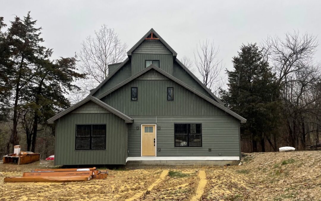 Vinyl Siding Installation Project with Multiple Styles and Colors